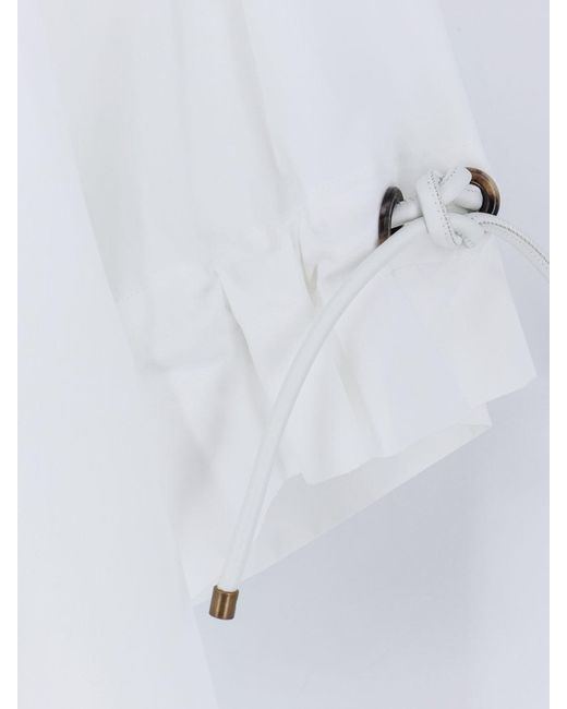 Max Mara White Mxmadorni Cotton Shirt