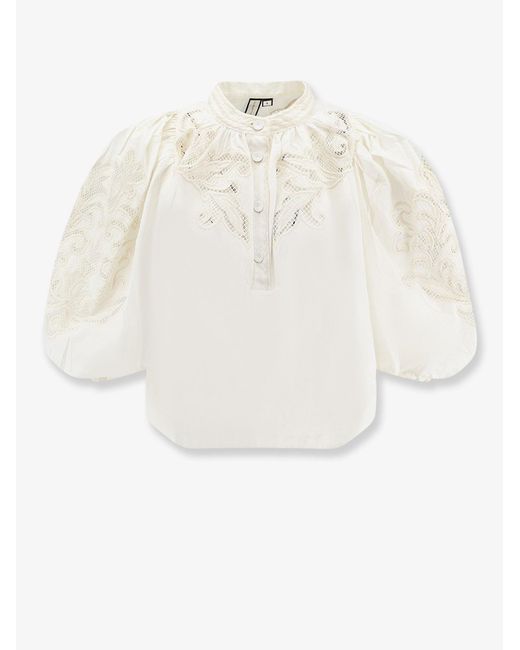Scarlett Poppies White Vesma Cotton Shirt