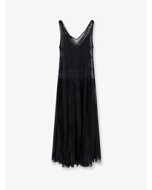 Mes Demoiselles Black Domenica Viscose Long Dress