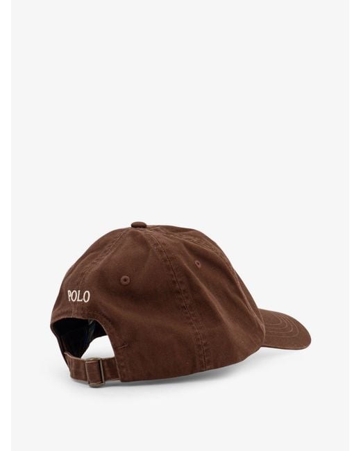 Polo Ralph Lauren Brown Baseball Cotton Hat