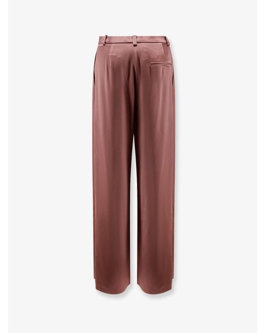 Alysi Pink Satin Trousers