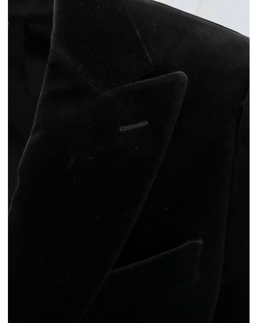 Lardini Black Velvet Blazer for men