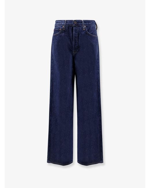 Agolde Blue Dame Regenerative Cotton Jeans