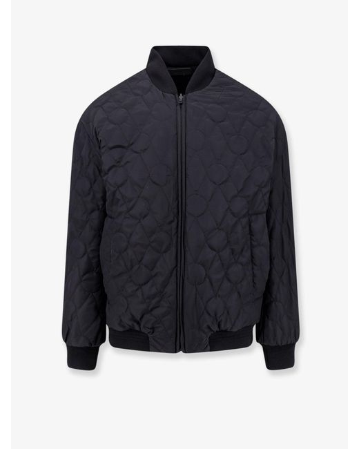 Hevò Black Castro Cotton Bomber Jacket for men