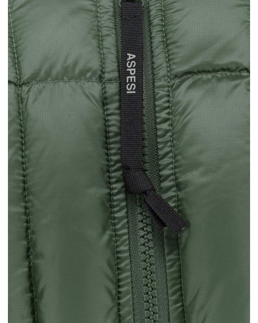 Aspesi Green Glenn Nylon Down Jacket for men