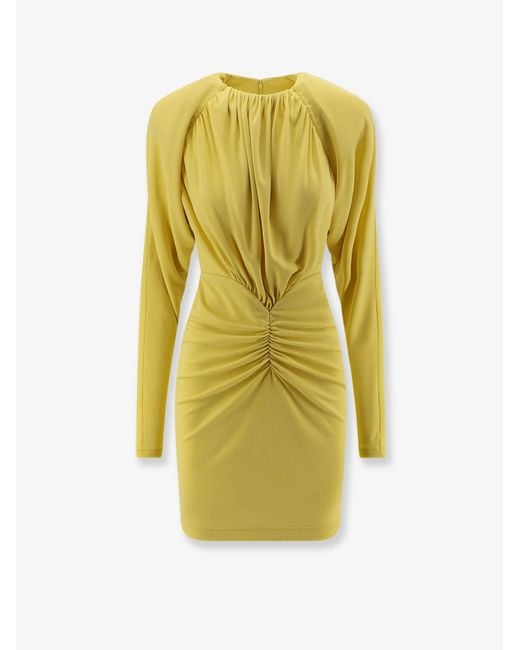 Stella McCartney Yellow Sustainable Viscose Dress