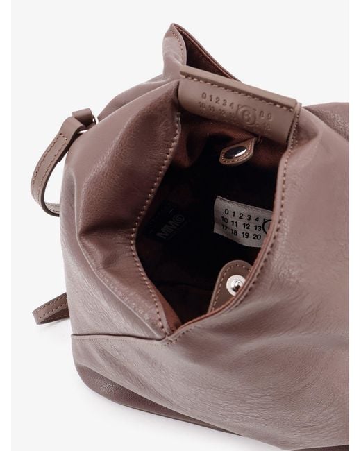 MM6 by Maison Margiela Brown Japanese Leather Crossbody Bag