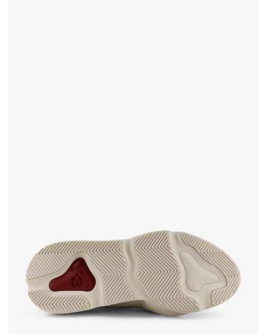Y-3 White Y-3 Kaiwa Leather And Neoprene Sneakers for men