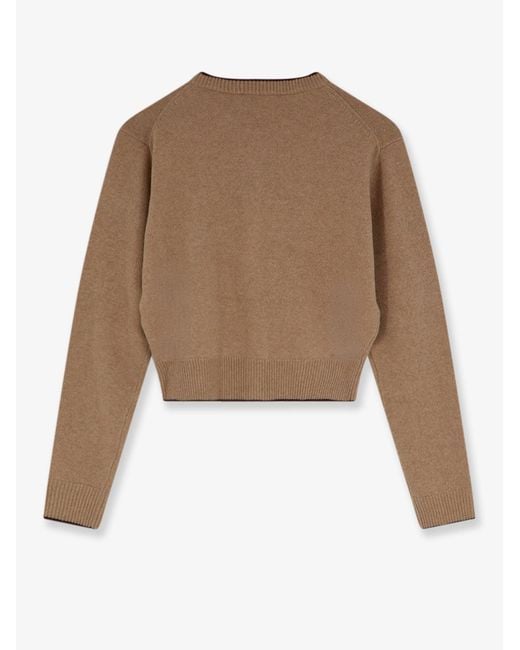 Chloé Brown Wool And Cashmere Wool Cardigan