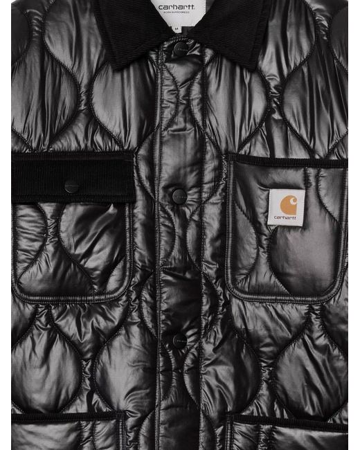 Carhartt Black Oscar Chore Liner Quilted Nylon Jacket for men