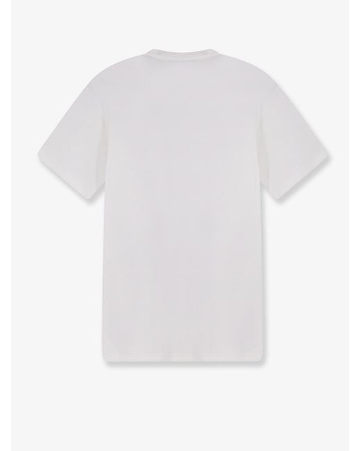 Tom Ford White Cotton And Silk T-Shirt for men