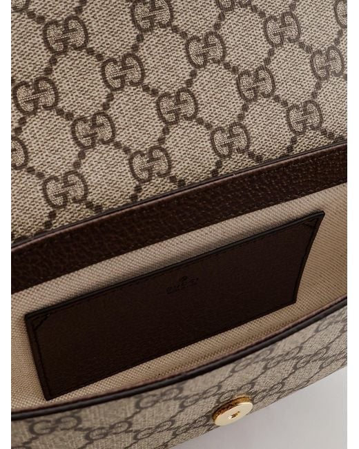 Gucci Gray Ophidia Gg Supreme Fabric Crossbody Bag
