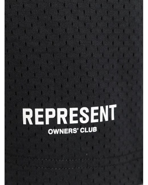 Represent Black Bermuda Shorts for men