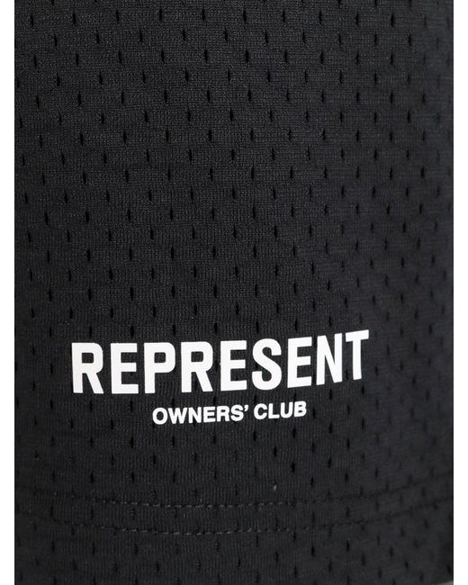 Represent Black Bermuda Shorts for men