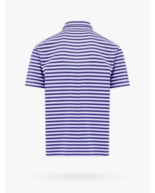 Polo Ralph Lauren Blue Short Sleeve Slim Fit Cotton Polo Shirts for men