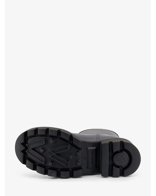 Moncler Black Kickstream Pvc Rain Boots