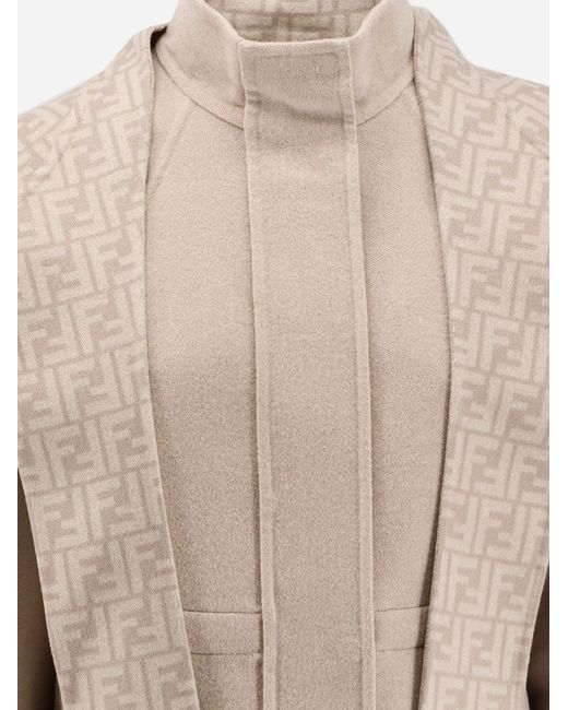 Fendi White Virgin Wool Coat