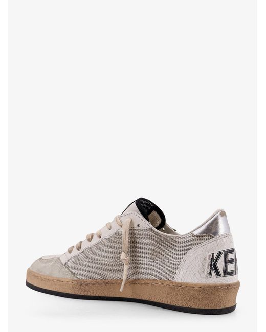 Golden Goose Deluxe Brand White Deluxe Brand Ball Star Mesh And Leather Sneakers for men