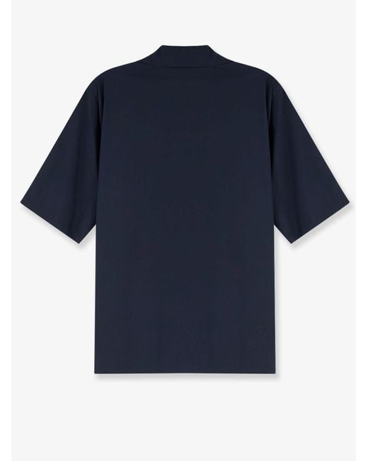 Aspesi Blue Shirts Cotone Poliammide Elastan for men