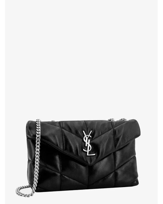 Saint Laurent Black Leather Shoulder Bags