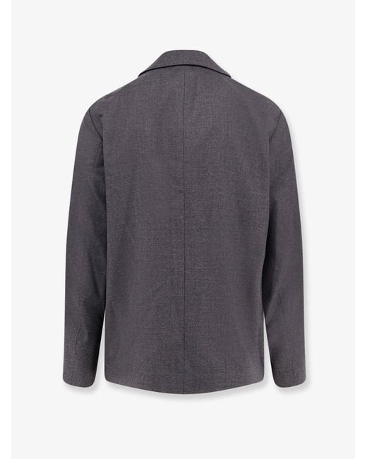 Lardini Gray Stone Pure Virgin Wool Blazer for men