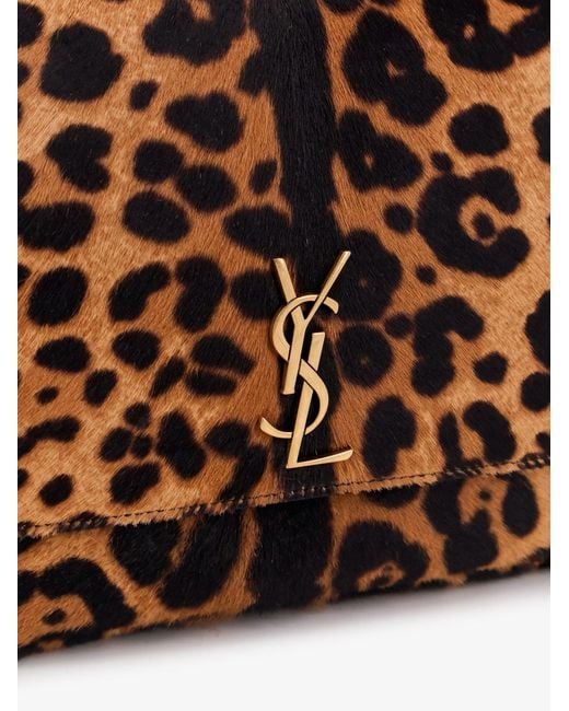 Saint Laurent Brown Kate Pony Skin Shoulder Bag