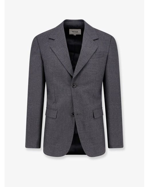 TONYWACK Blue Wool Blazer for men