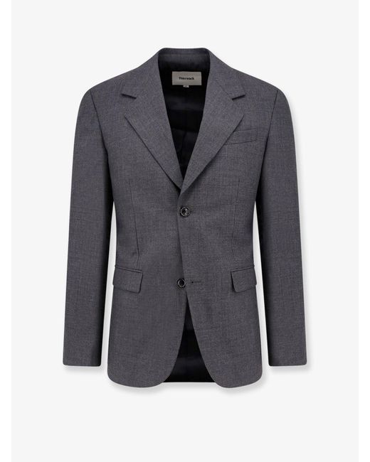 TONYWACK Blue Wool Blazer for men