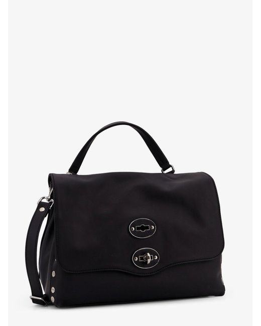 Zanellato Black Postina S Leather Crossbody Bag