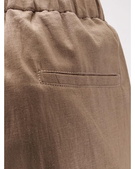 Hevò Natural Torre Chianca Linen And Viscose Trousers for men