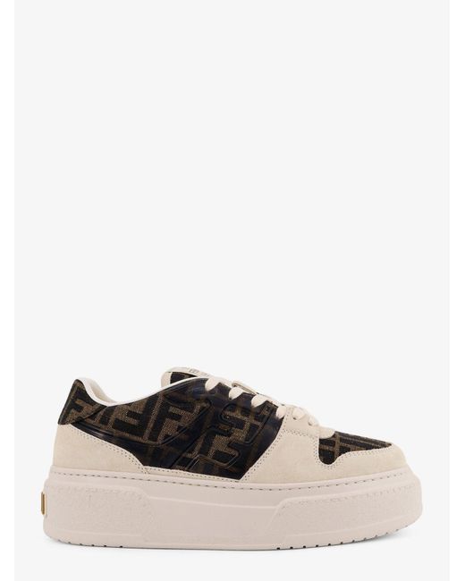 Sneakers Match Platform di Fendi in White
