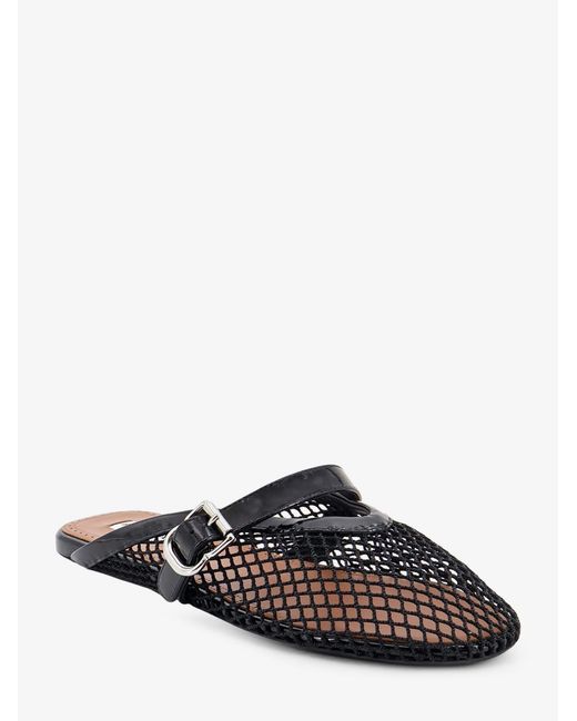 Alaïa Black Flat Mesh Sandals