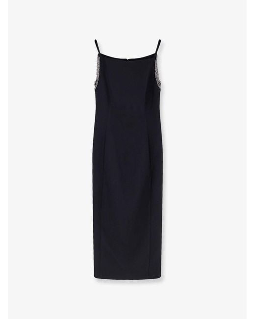Pinko Blue Dresses Poliestere Elastan
