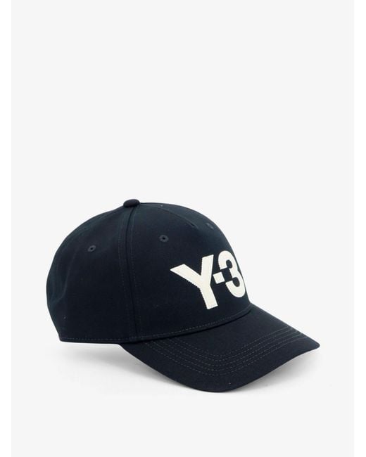 Y-3 Blue Y-3 Logo Baseball Cotton Cap for men