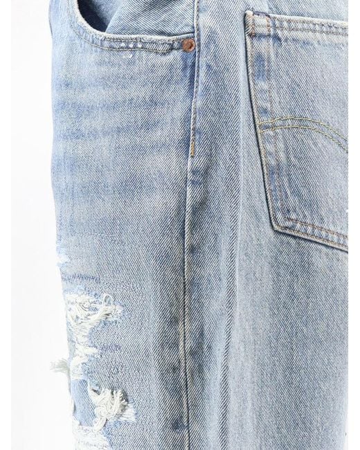 Levi's Blue 501 Loose Straight Leh Jeans for men