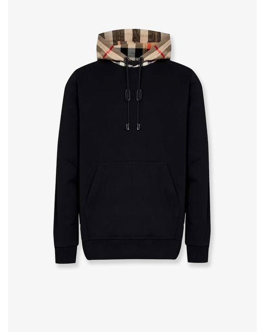 Burberry Blue Samuel Cotton Sweatshirt for men