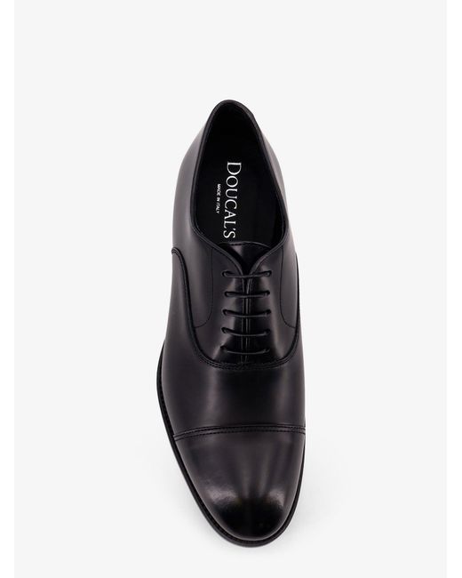 Doucal's White Leather Lace Up for men