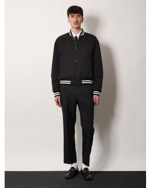 Gucci Black Polyester Bomber Clothing for men