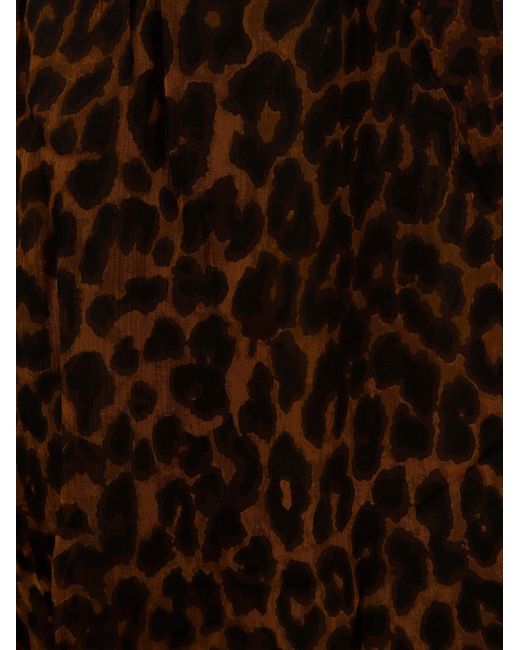 Mes Demoiselles Brown Susu Viscose Long Skirt