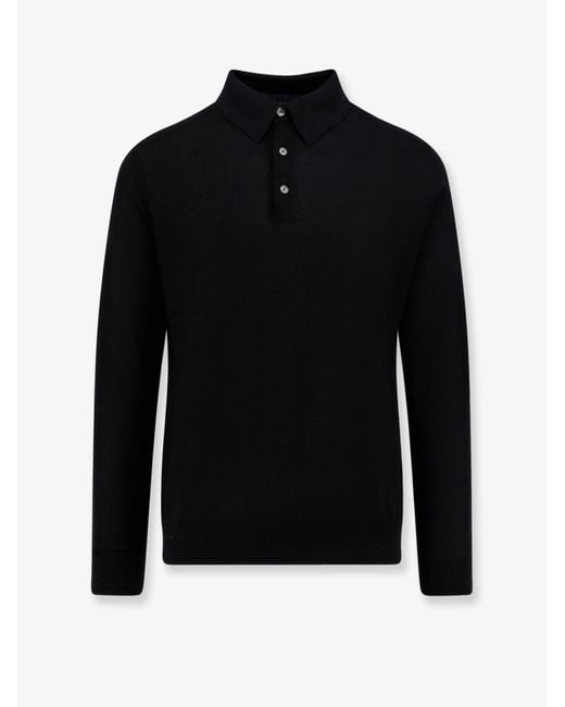 Kiton Blue Cotton Polo Shirt for men