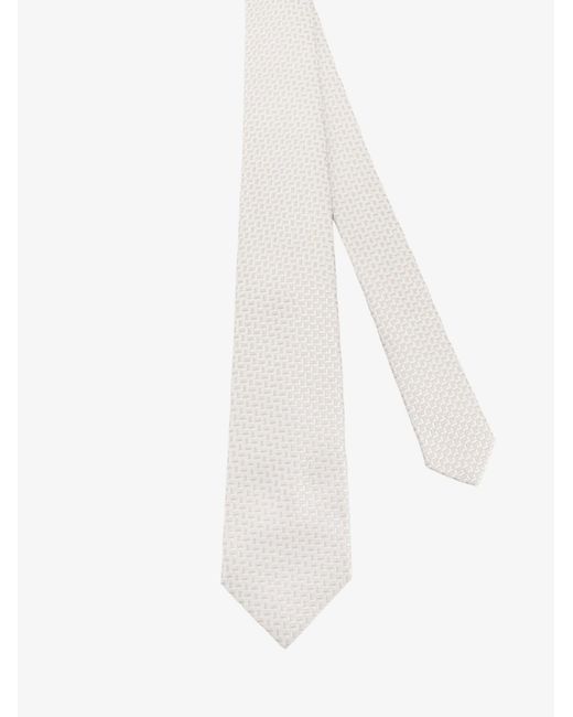 Kiton White Ties Seta for men