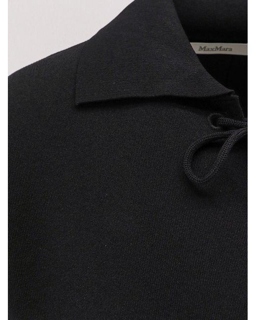 Max Mara Black Poltava Viscose Blend Sweater