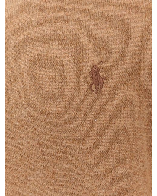 Polo Ralph Lauren Brown Wool Sweater for men