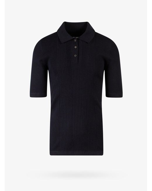 Maison Margiela Black Cotton Polo Shirt for men