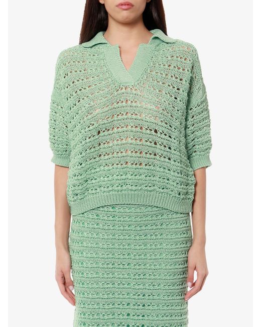 Erika Cavallini Semi Couture Green Sweater