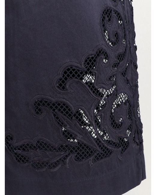 Scarlett Poppies Blue Vemoza Cotton Trousers