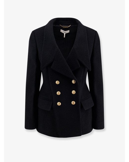 Blazer Doppiopetto di Chloé in Black