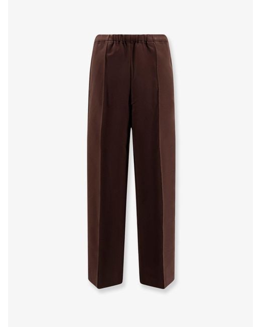 Miu Miu Brown Viscose Trousers