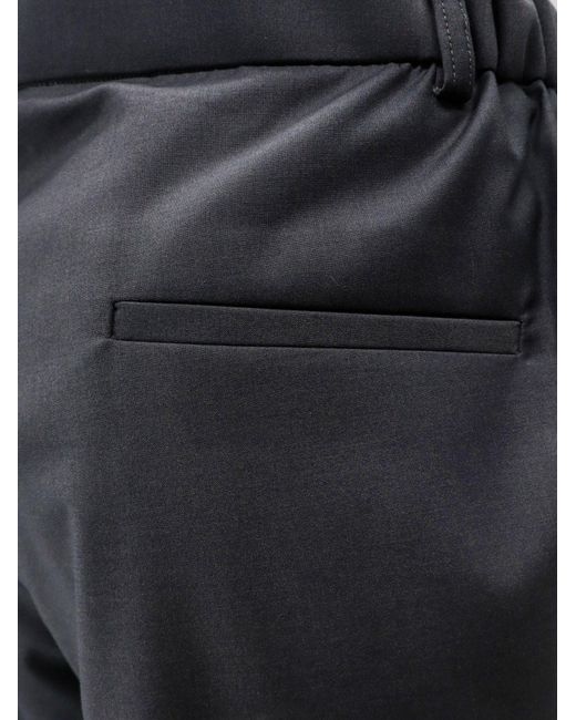 Hevò Blue Torrecanne Viscose Blend Trousers for men