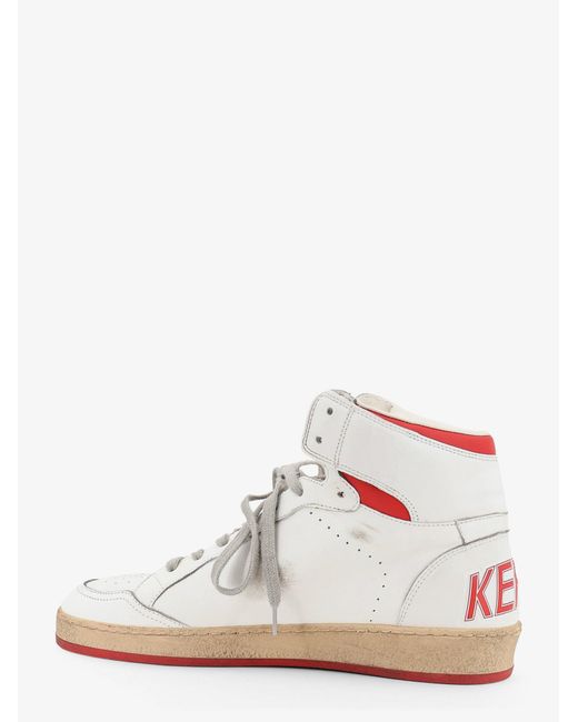 Golden Goose Deluxe Brand Pink Sky Star Leather Sneakers With Iconic Side Logo for men